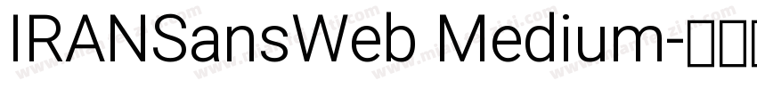 IRANSansWeb Medium字体转换